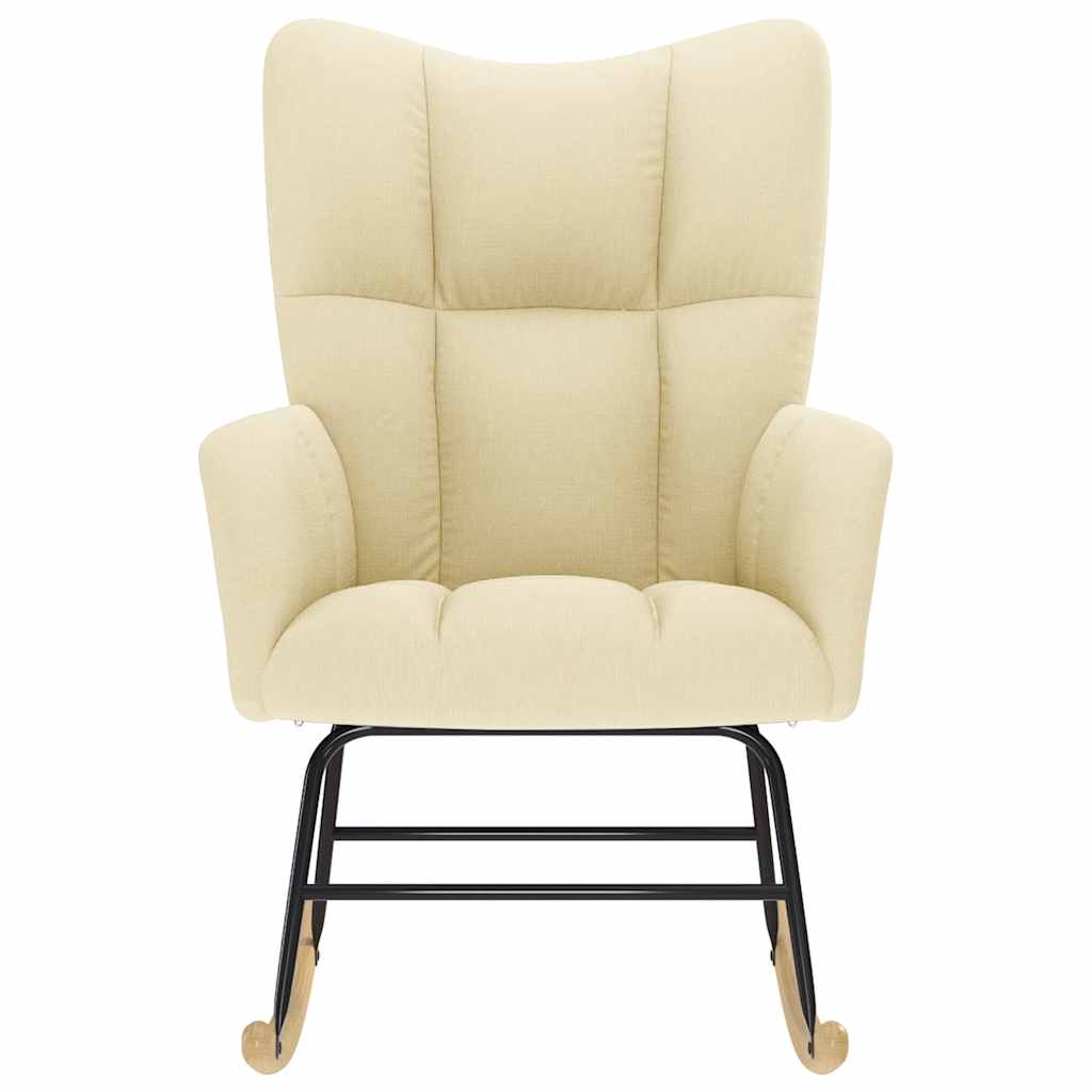 Scaun balansoar, crem, material textil GartenMobel Dekor