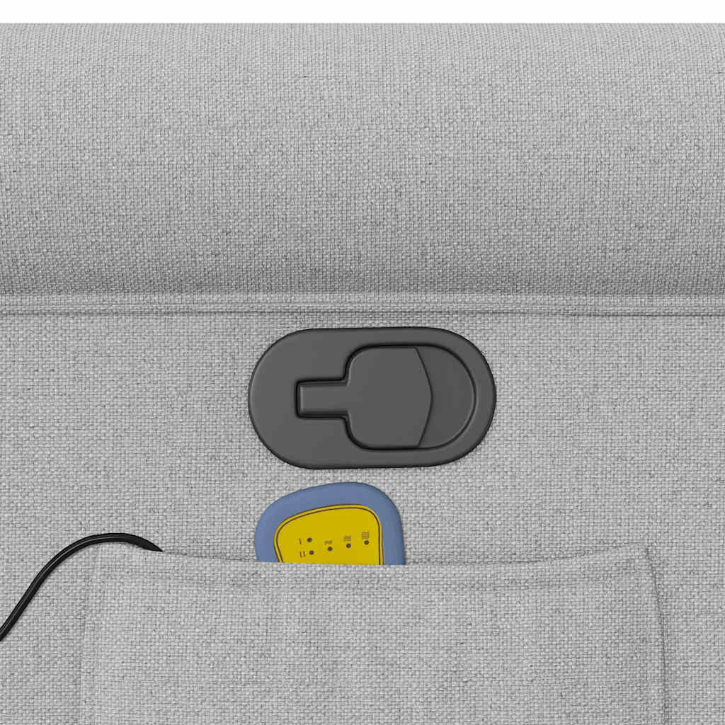 Scaun de masaj cu țesătură gri nor GartenMobel Dekor