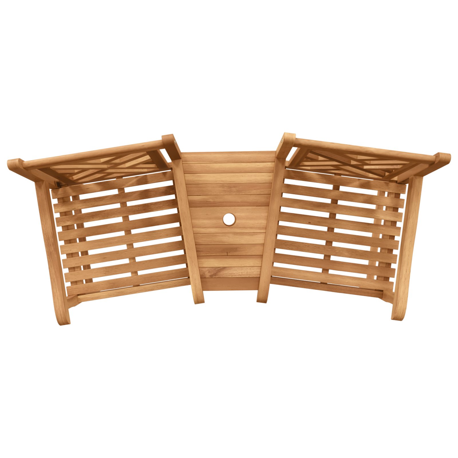 Scaune Exterioare Maro 152 x 63 x 89 cm Lemn masiv de tec GartenMobel Dekor