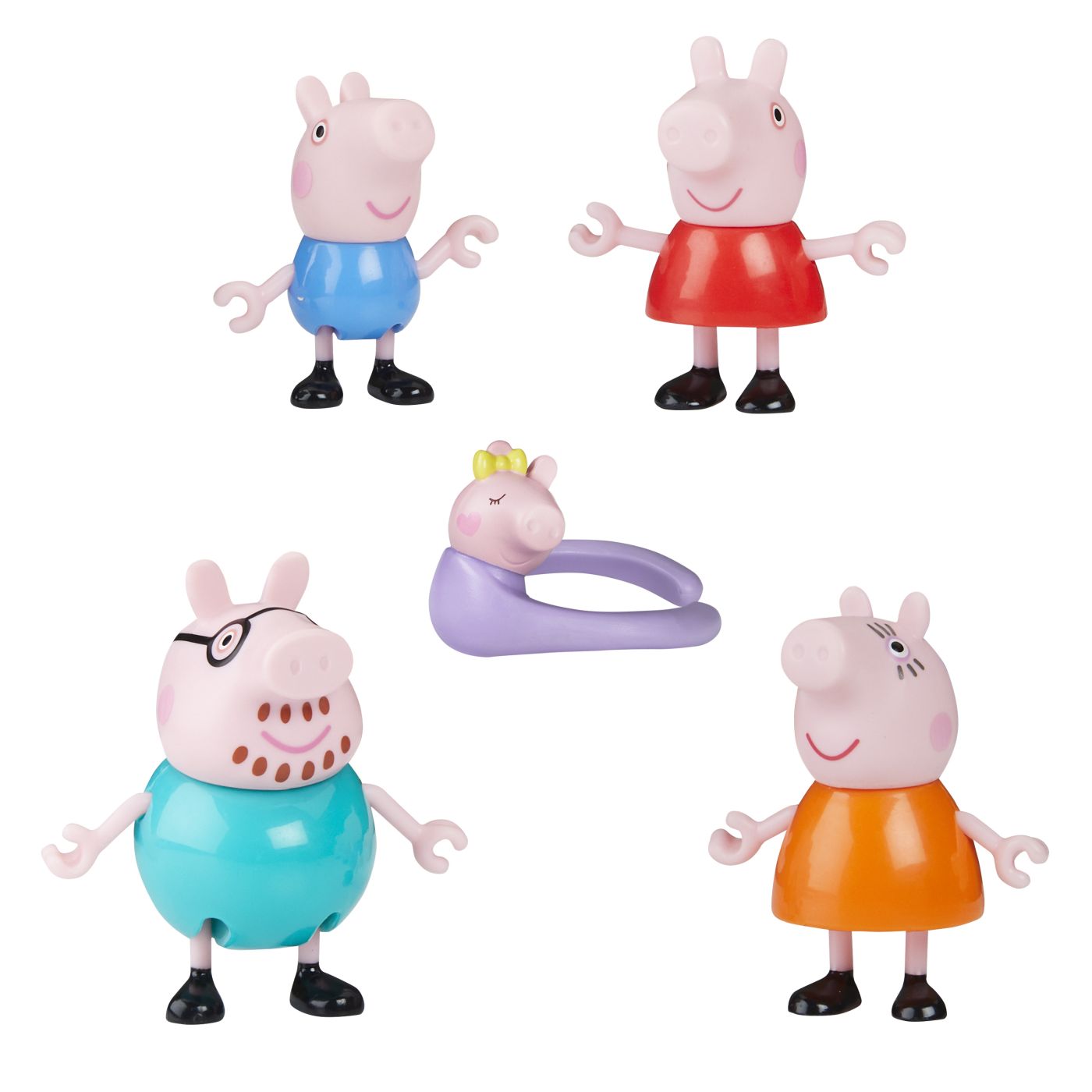 PEPPA PIG SET 5 FIGURINE FAMILIA PEPPA SuperHeroes ToysZone
