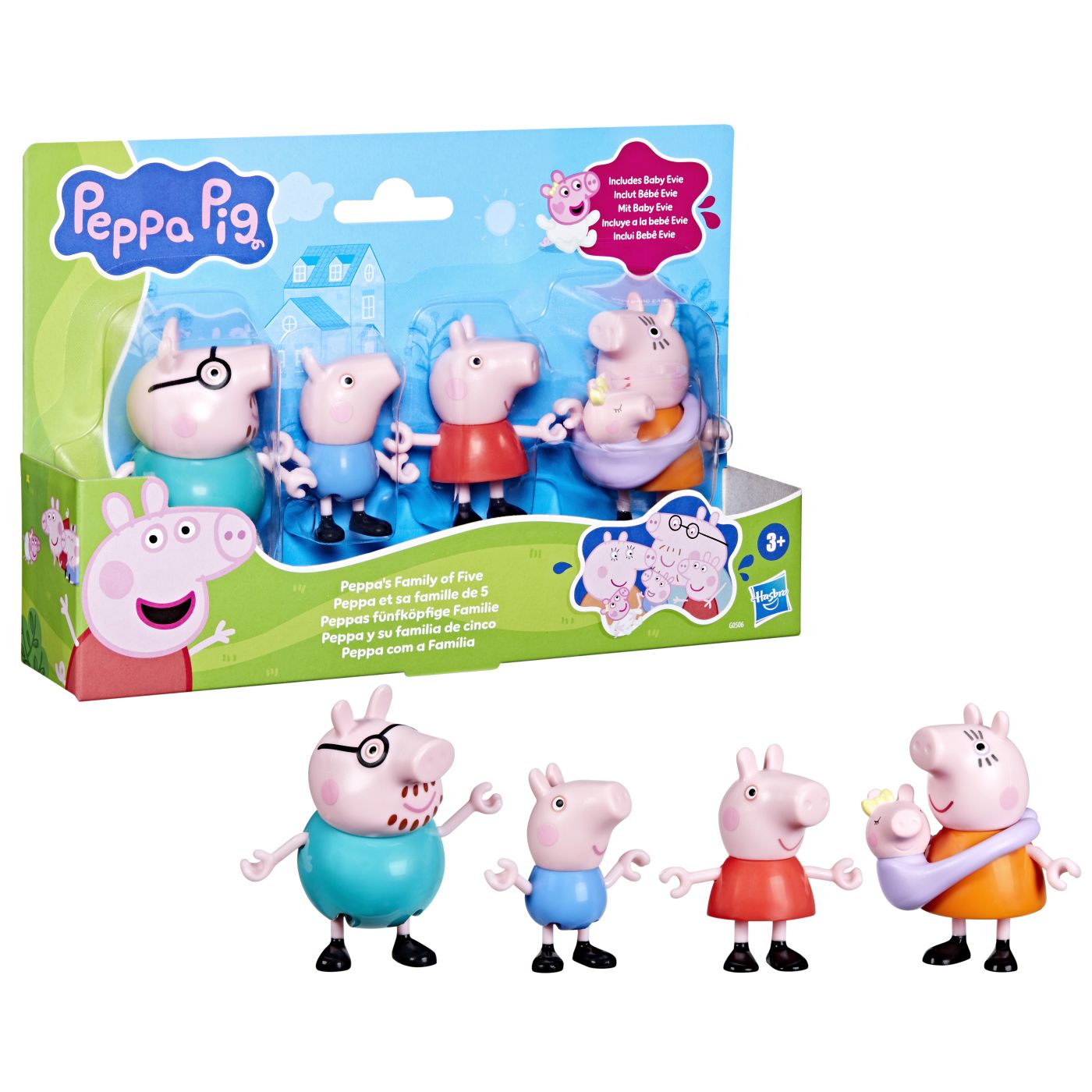 PEPPA PIG SET 5 FIGURINE FAMILIA PEPPA SuperHeroes ToysZone
