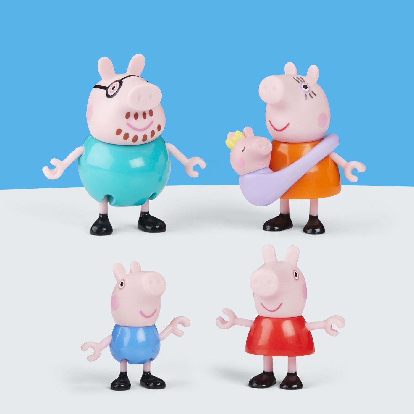 PEPPA PIG SET 5 FIGURINE FAMILIA PEPPA SuperHeroes ToysZone