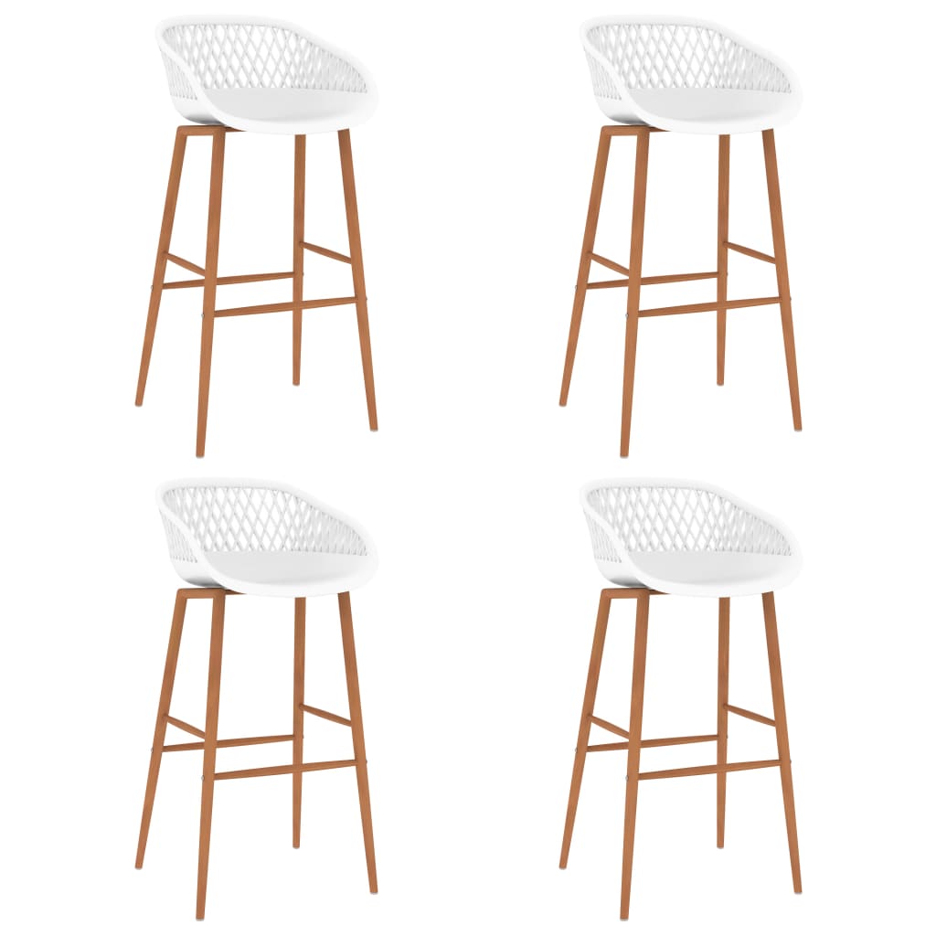 Set mobilier de bar, 5 piese, negru și alb GartenMobel Dekor