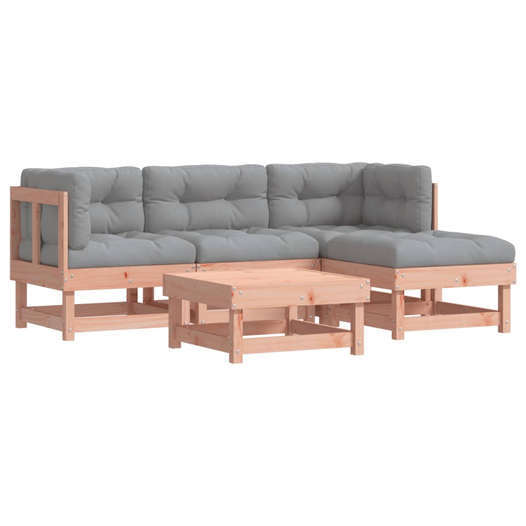 Set mobilier de grădină cu perne, 5 piese, lemn masiv douglas GartenMobel Dekor