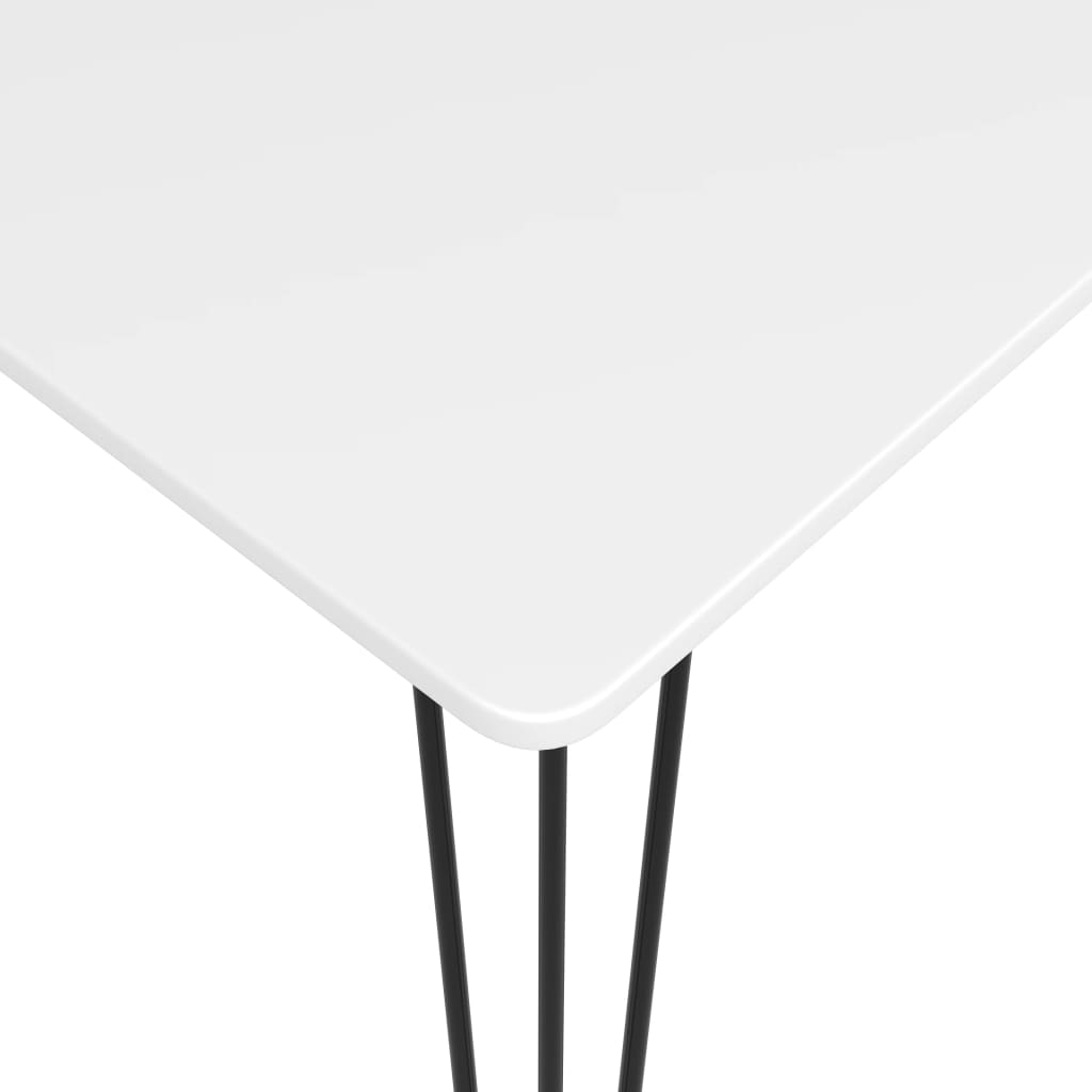 Set mobilier de bar, 7 piese, alb și gri GartenMobel Dekor