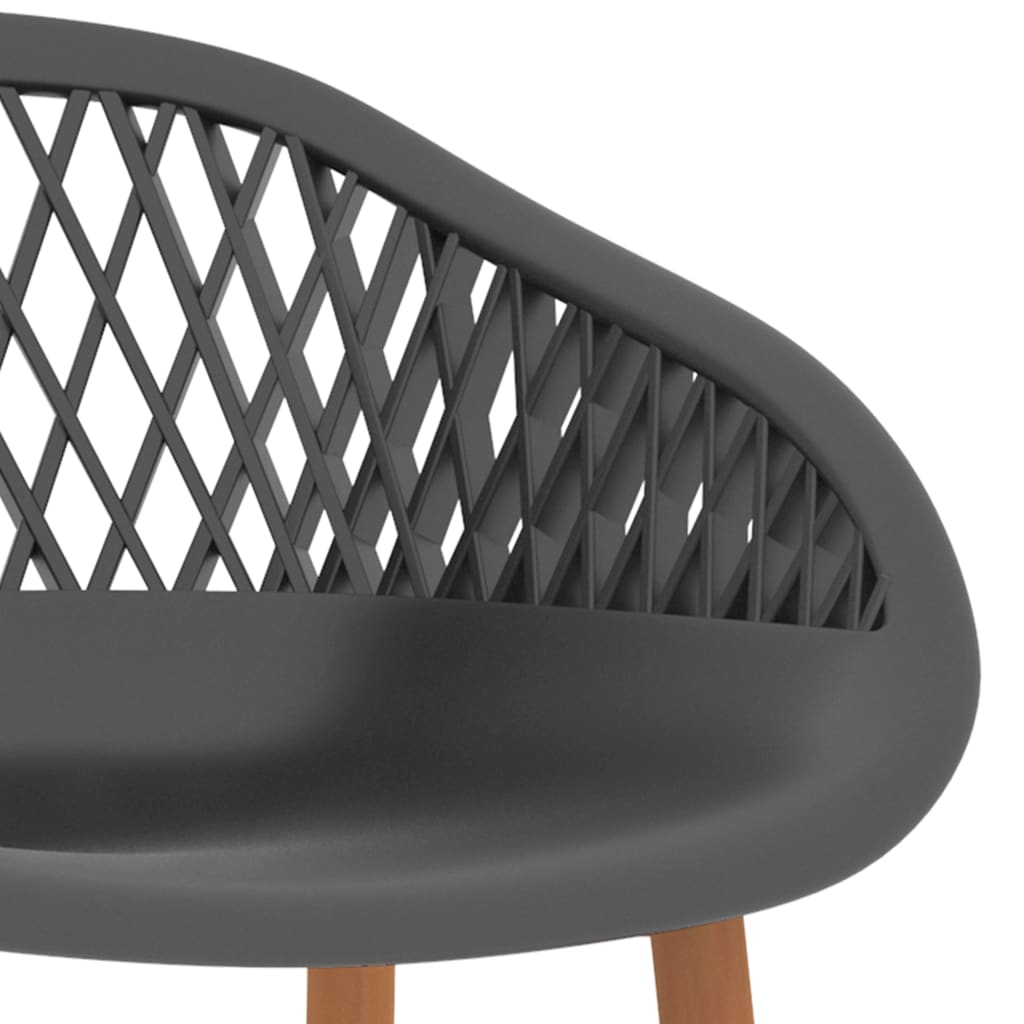 Set mobilier de bar, 7 piese, alb și gri GartenMobel Dekor