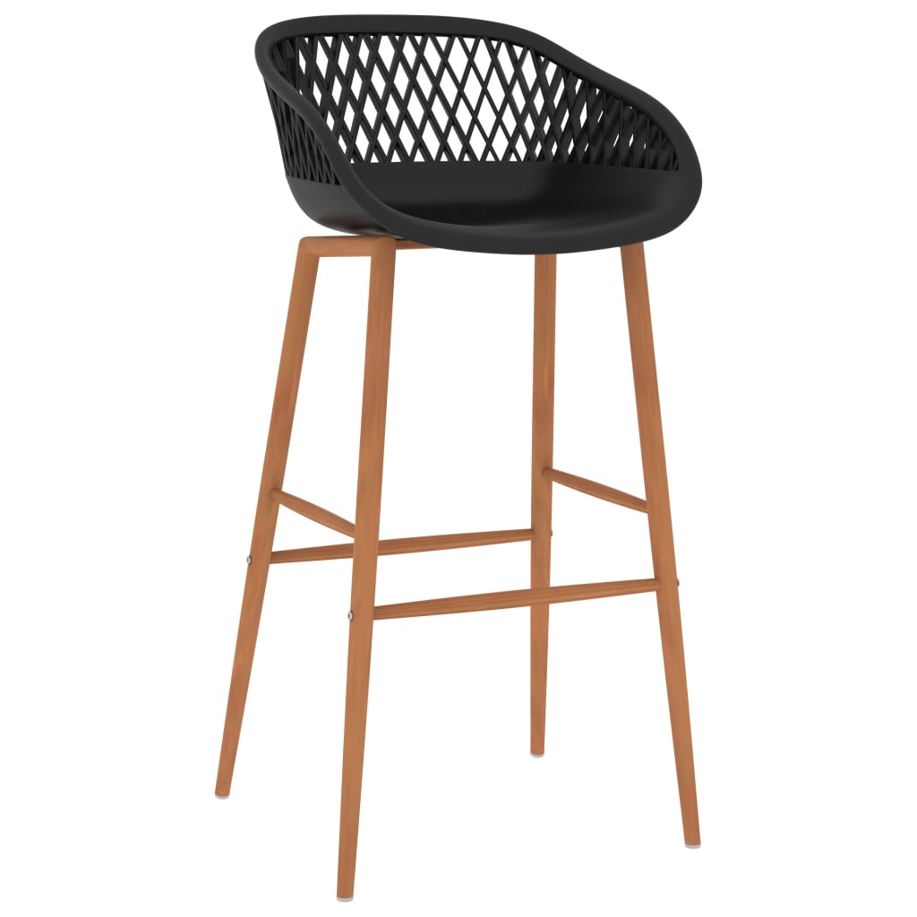 Set mobilier de bar, 7 piese, alb și negru GartenMobel Dekor
