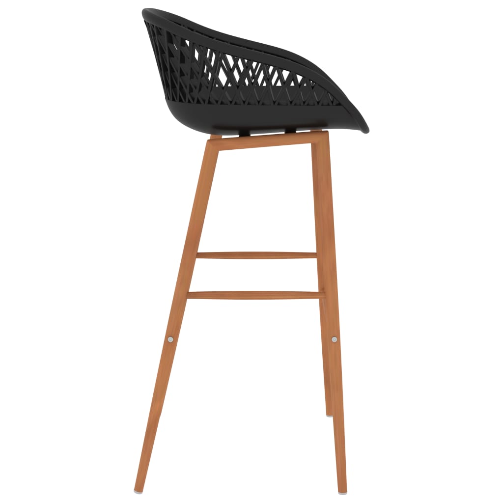 Set mobilier de bar, 7 piese, negru GartenMobel Dekor