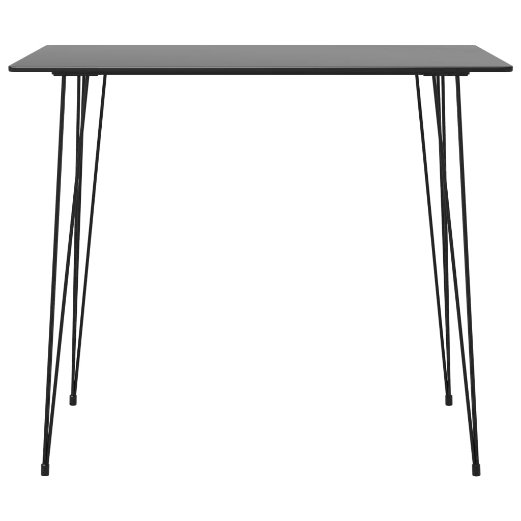 Set mobilier de bar, 7 piese, negru și gri GartenMobel Dekor