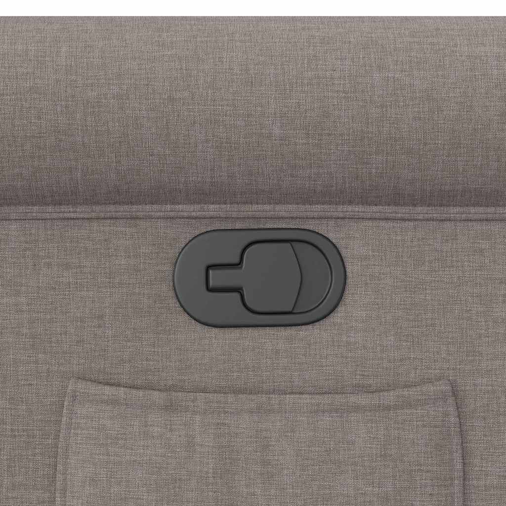 Fotoliu rabatabil, gri taupe, material textil GartenMobel Dekor