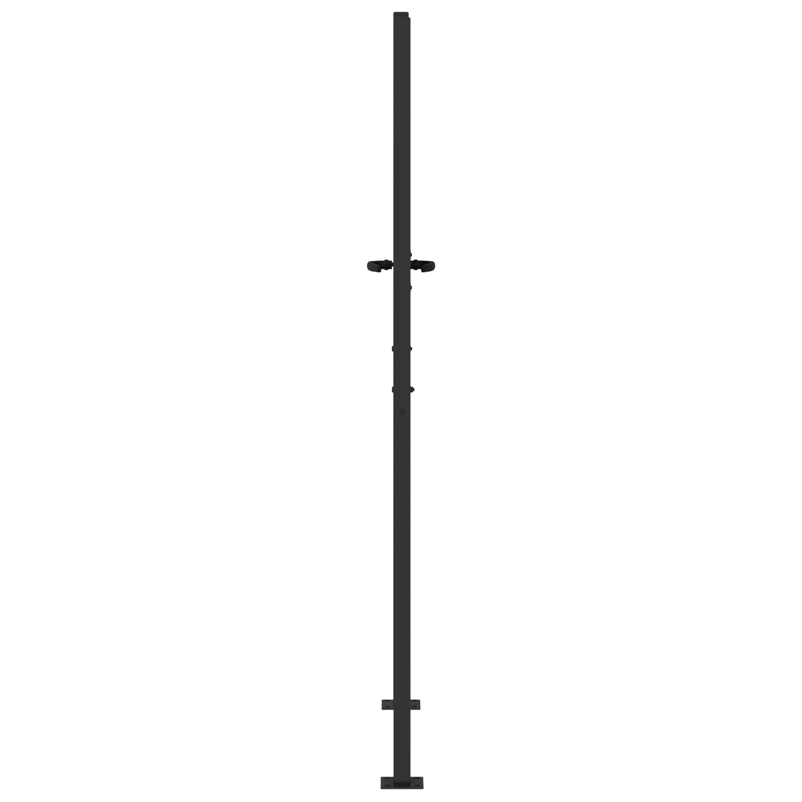 Poartă de grădină Negru 105 x 175 cm Oțel vopsit în pulbere GartenMobel Dekor