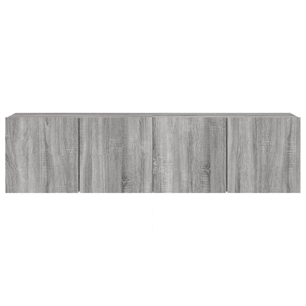 Comodă TV de perete, 2 buc. gri sonoma, 80x30x41 cm GartenMobel Dekor