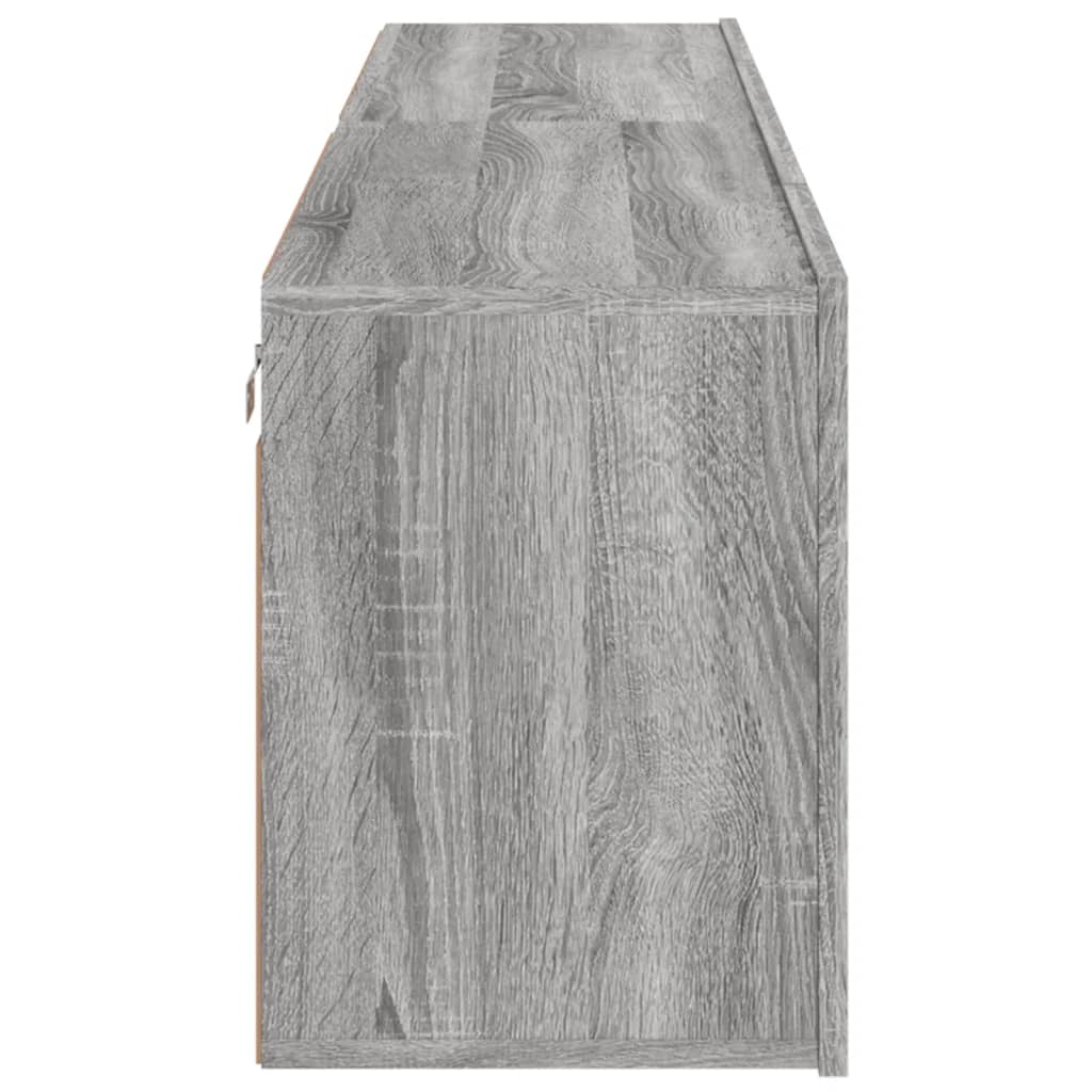 Comodă TV de perete, 2 buc. gri sonoma, 80x30x41 cm GartenMobel Dekor