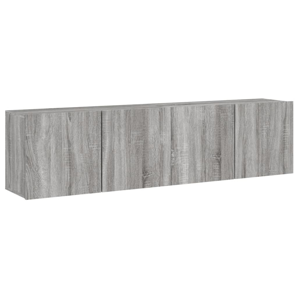 Comodă TV de perete, 2 buc. gri sonoma, 80x30x41 cm GartenMobel Dekor