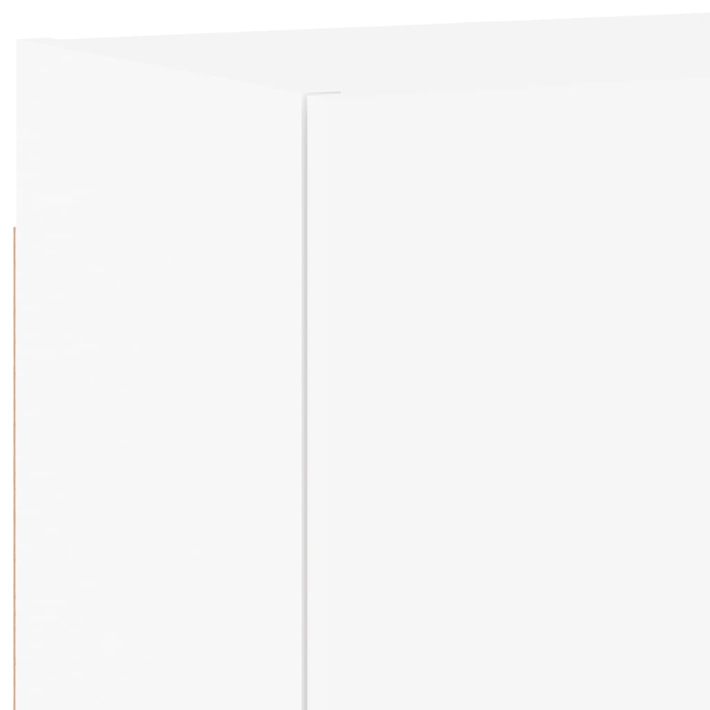 Comodă TV de perete, alb, 40,5x30x40 cm, lemn prelucrat GartenMobel Dekor