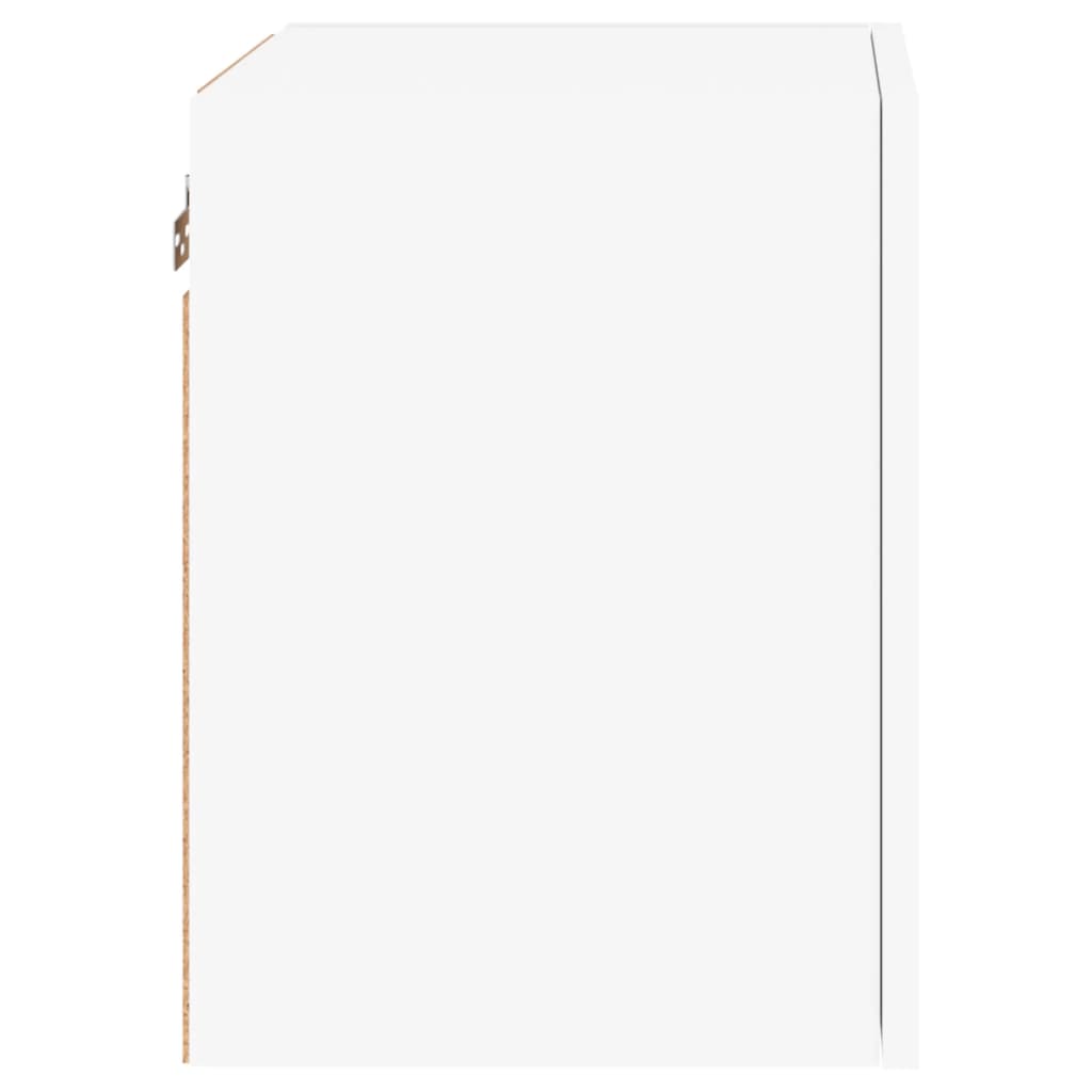 Comodă TV de perete, alb, 40,5x30x40 cm, lemn prelucrat GartenMobel Dekor