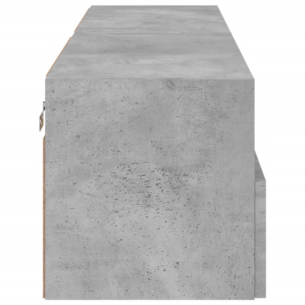 Comode TV de perete, 2 buc., gri beton, 60x30x30 cm, lemn GartenMobel Dekor