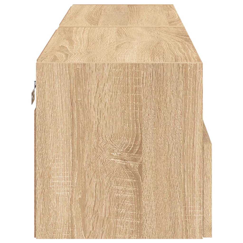 Comode TV de perete, 2 buc., stejar sonoma, 60x30x30 cm, lemn GartenMobel Dekor