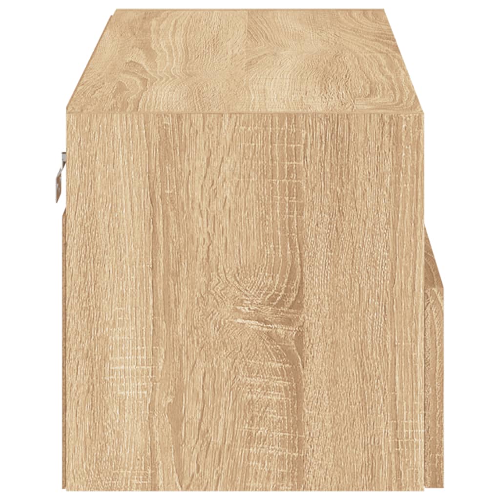 Comode TV de perete, stejar sonoma, 80x30x30 cm, lemn prelucrat GartenMobel Dekor