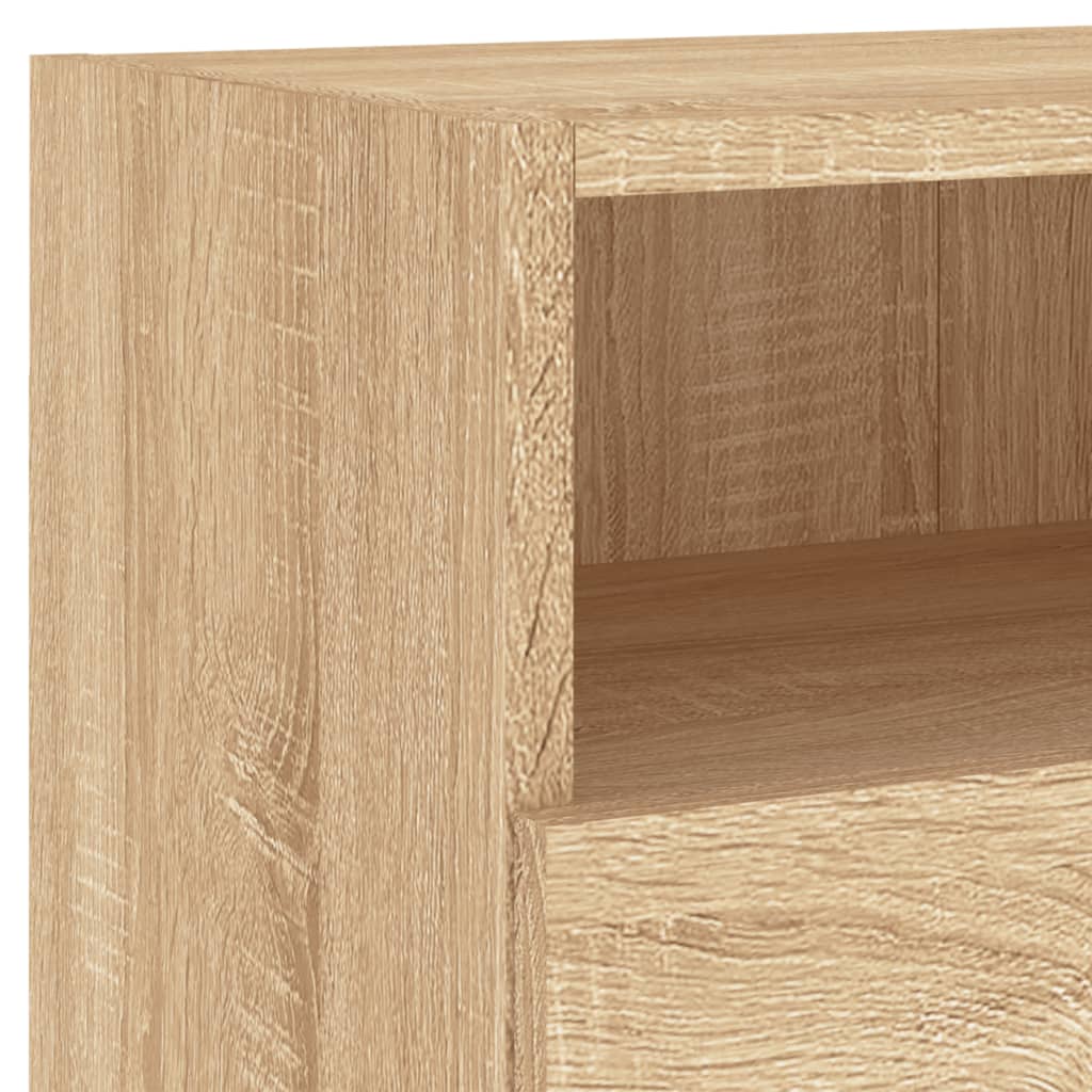 Comode TV de perete, stejar sonoma, 80x30x30 cm, lemn prelucrat GartenMobel Dekor