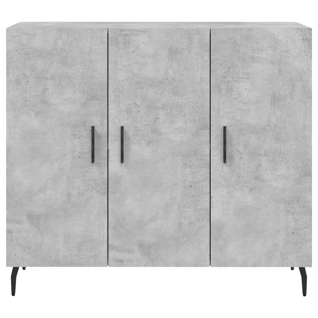 Dulap, gri beton, 90x34x80 cm, lemn compozit GartenMobel Dekor