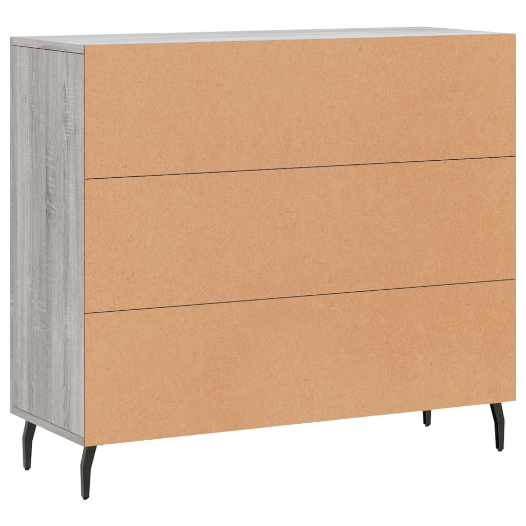 Dulap, gri sonoma, 90x34x80 cm, lemn compozit GartenMobel Dekor