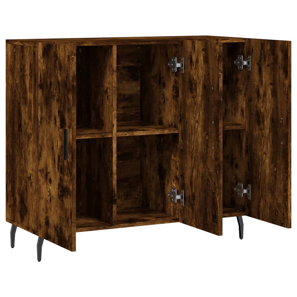 Dulap, stejar fumuriu, 90x34x80 cm, lemn compozit GartenMobel Dekor