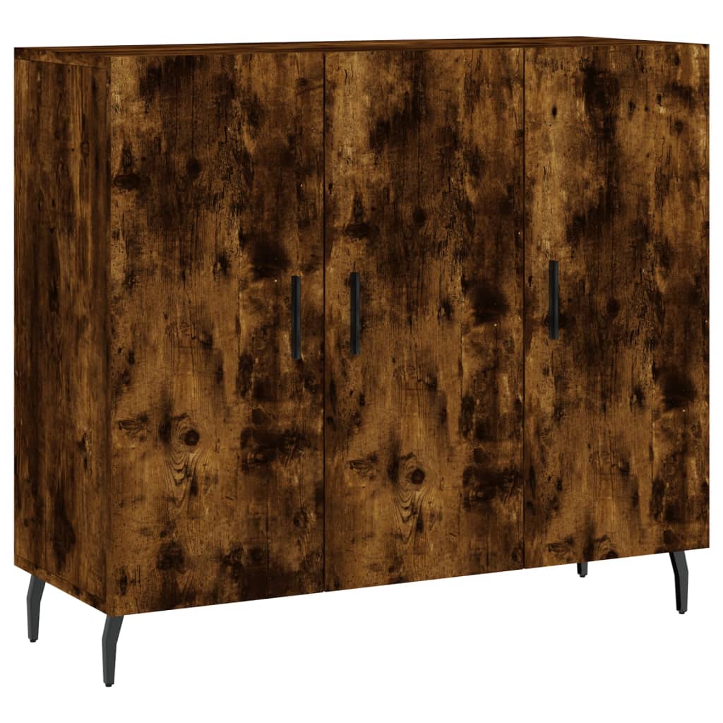 Dulap, stejar fumuriu, 90x34x80 cm, lemn compozit GartenMobel Dekor