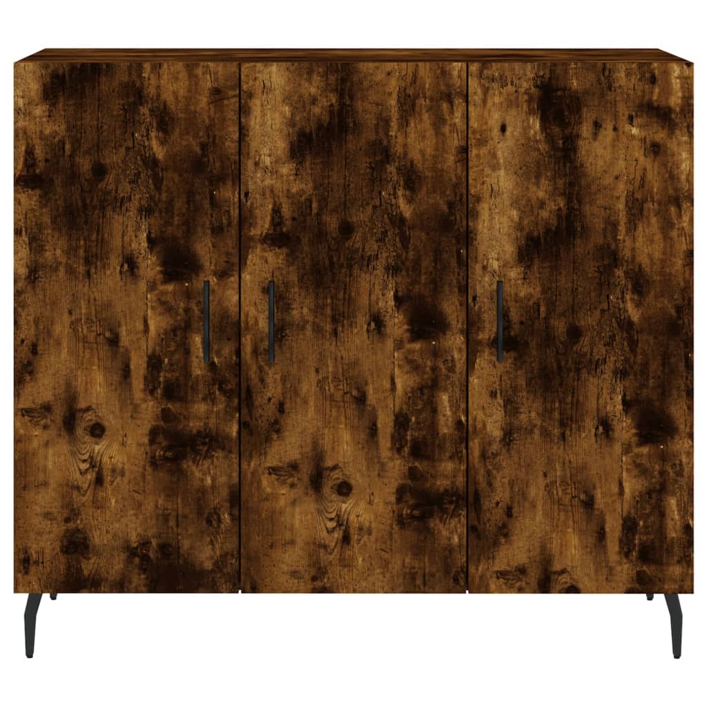Dulap, stejar fumuriu, 90x34x80 cm, lemn compozit GartenMobel Dekor