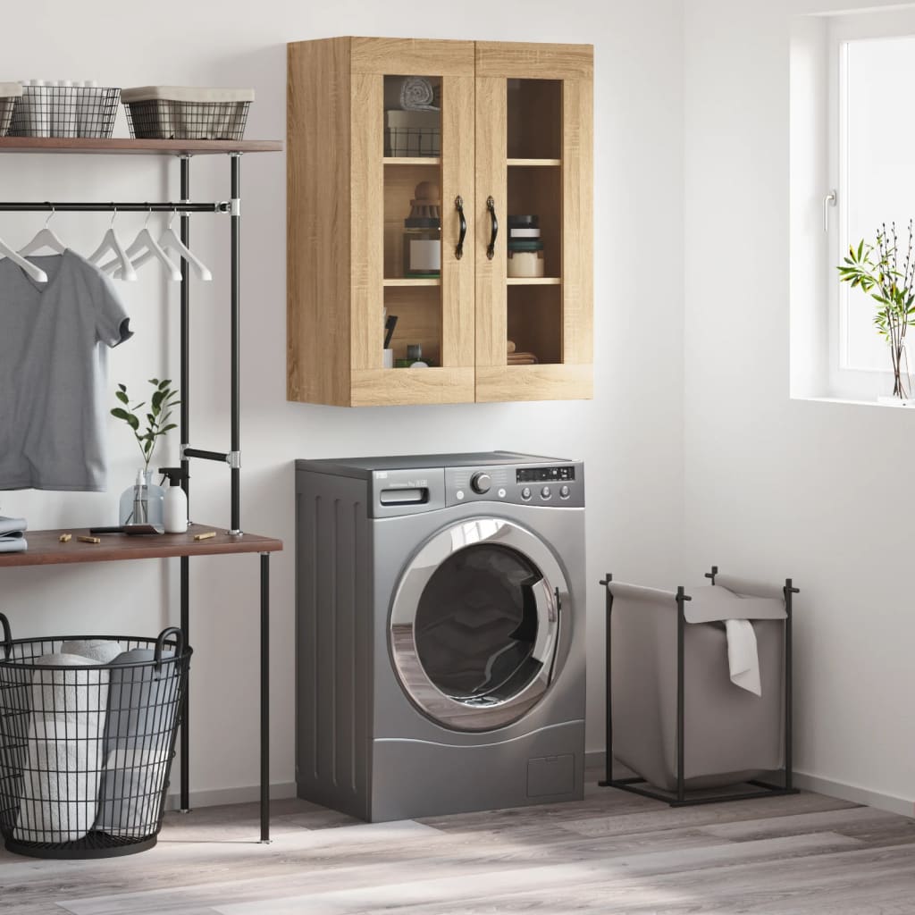 Dulap TV pe perete stejar sonoma, 69,5x34x90 cm, lemn prelucrat GartenMobel Dekor