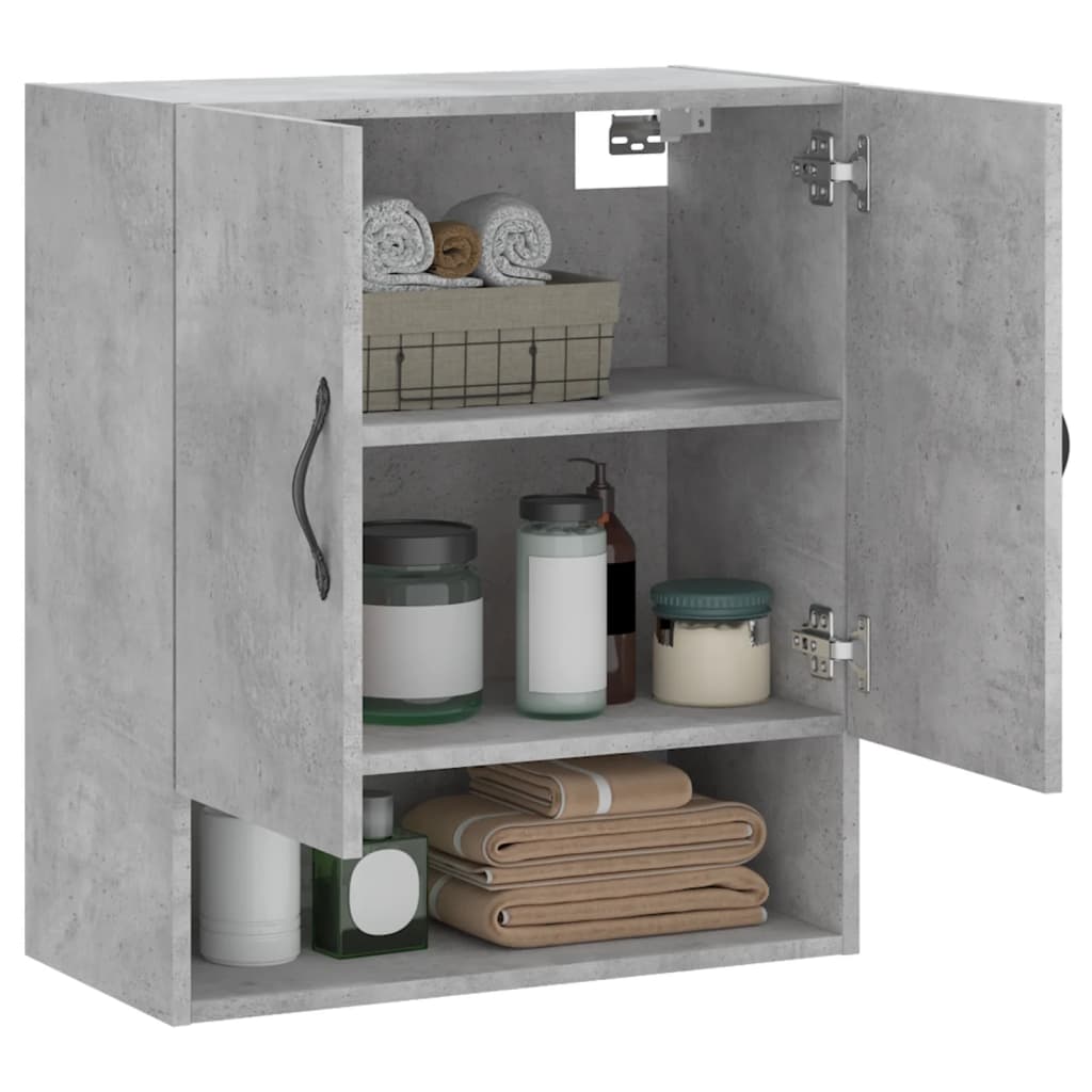Dulap de perete, gri beton, 60x31x70 cm, lemn compozit GartenMobel Dekor