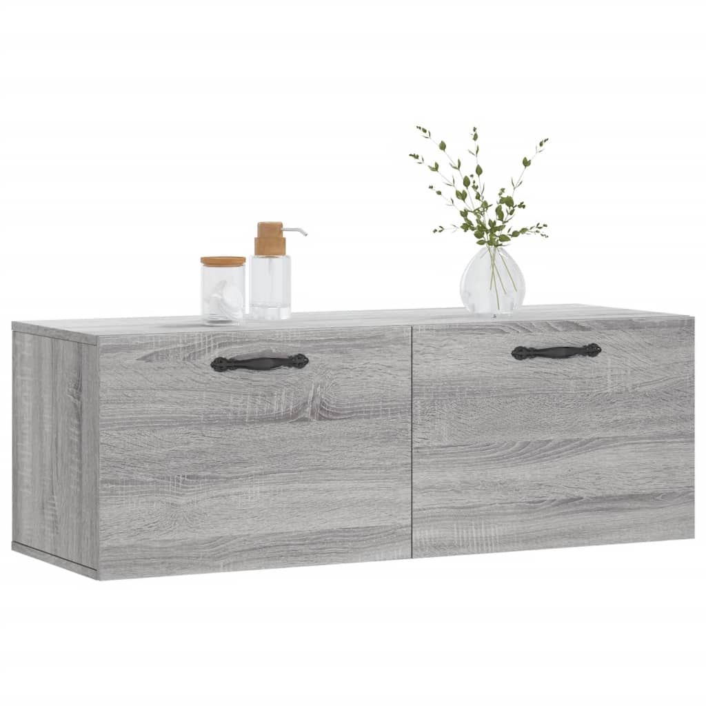 Dulap de perete, gri sonoma, 100x36,5x35 cm, lemn prelucrat GartenMobel Dekor