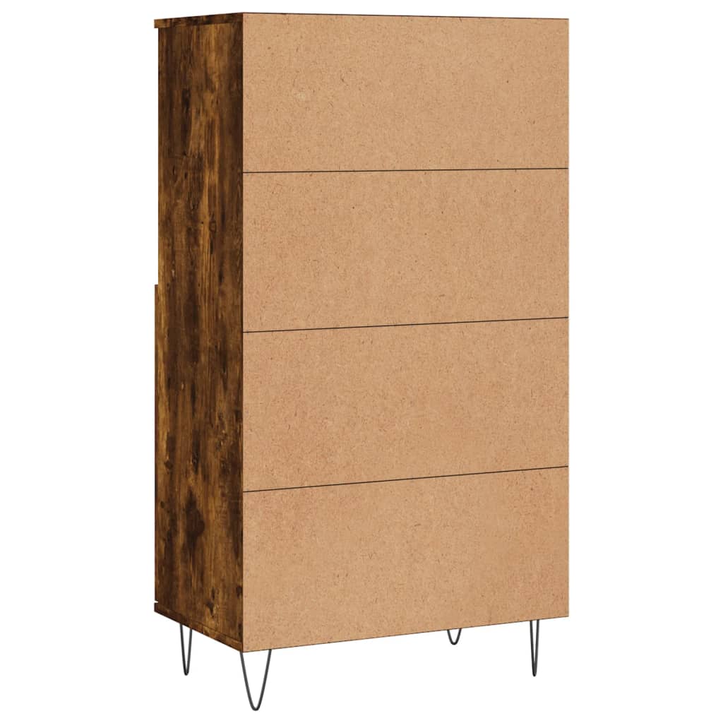 Dulap înalt, stejar fumuriu, 60x36x110 cm, lemn prelucrat GartenMobel Dekor