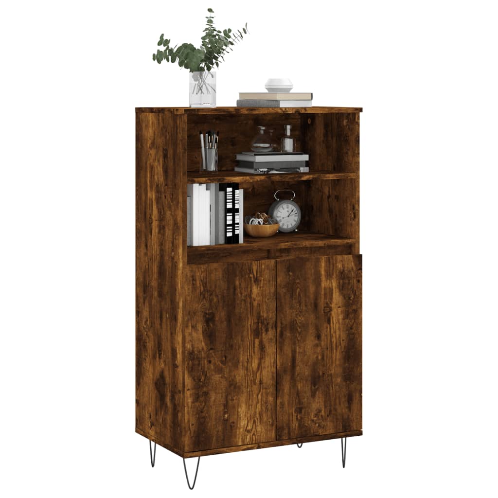 Dulap înalt, stejar fumuriu, 60x36x110 cm, lemn prelucrat GartenMobel Dekor