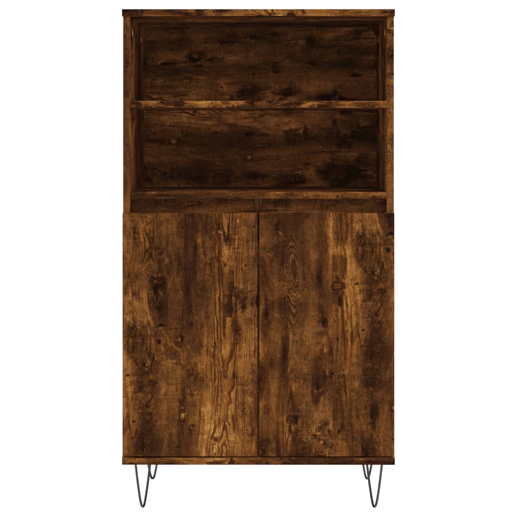 Dulap înalt, stejar fumuriu, 60x36x110 cm, lemn prelucrat GartenMobel Dekor