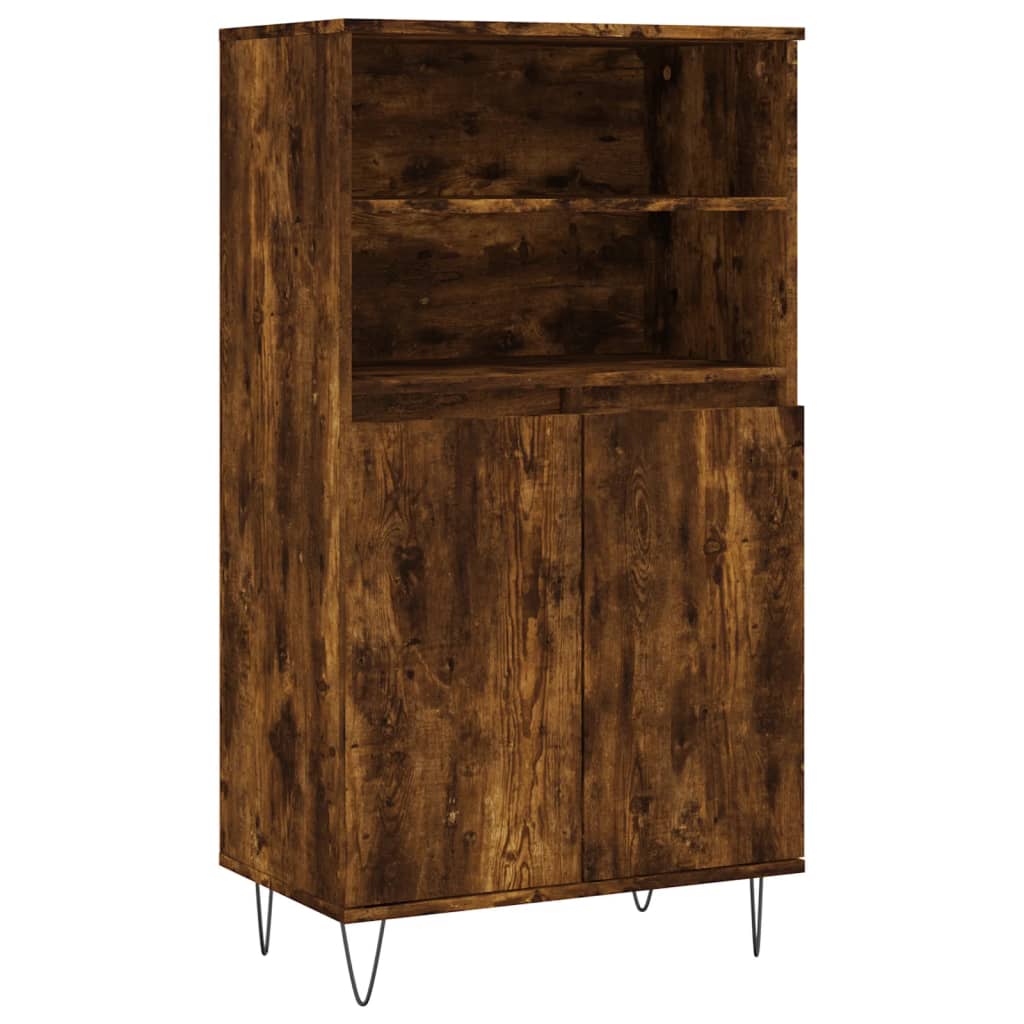 Dulap înalt, stejar fumuriu, 60x36x110 cm, lemn prelucrat GartenMobel Dekor