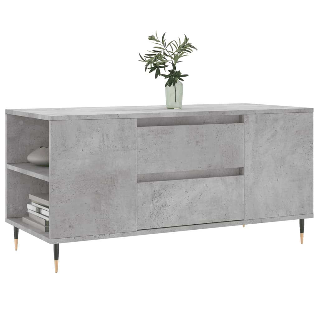Măsuță de cafea, gri beton, 102x44,5x50 cm, lemn prelucrat GartenMobel Dekor