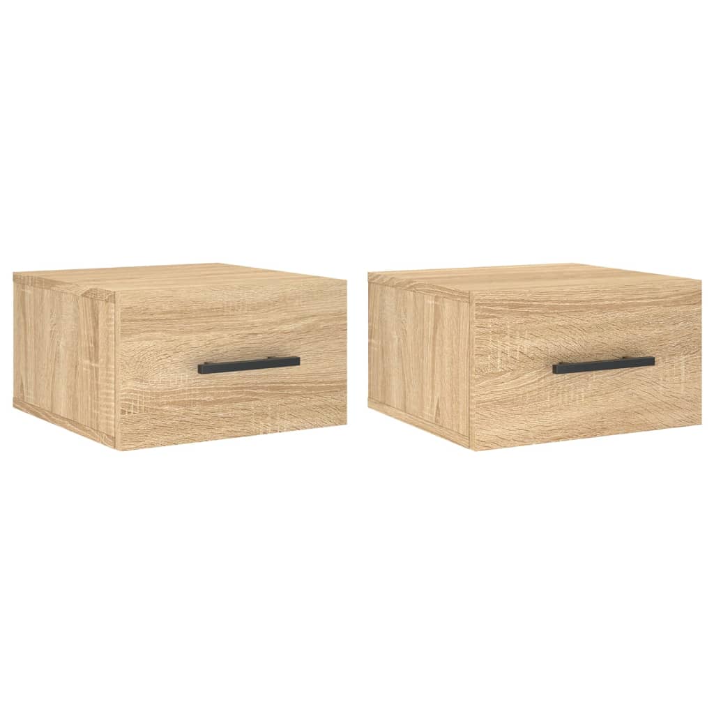Noptiere de perete, 2 buc., stejar sonoma, 35x35x20 cm GartenMobel Dekor