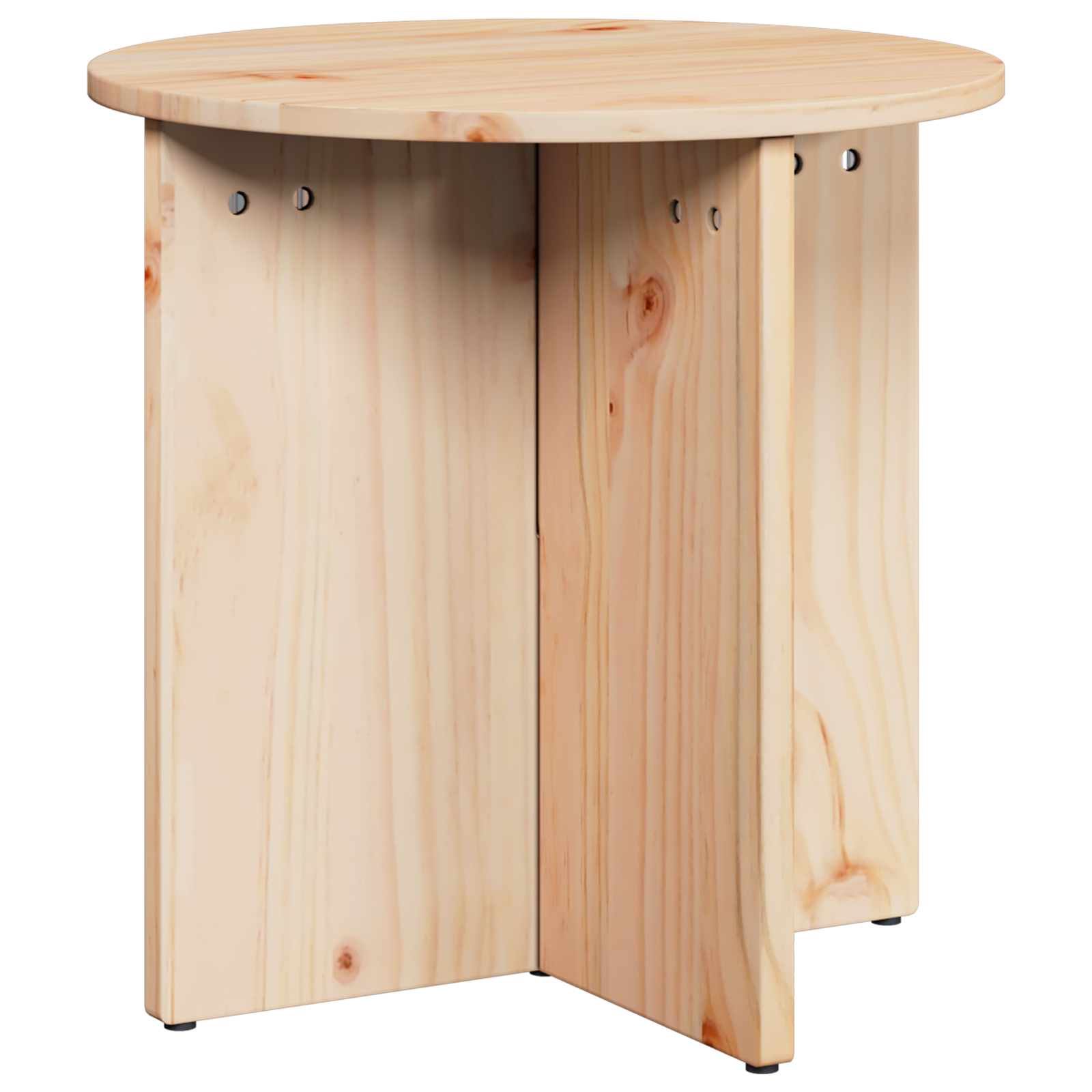 Masă de cafea 2 pcs Natural 41.5 x 41.5 x 41 cm GartenMobel Dekor