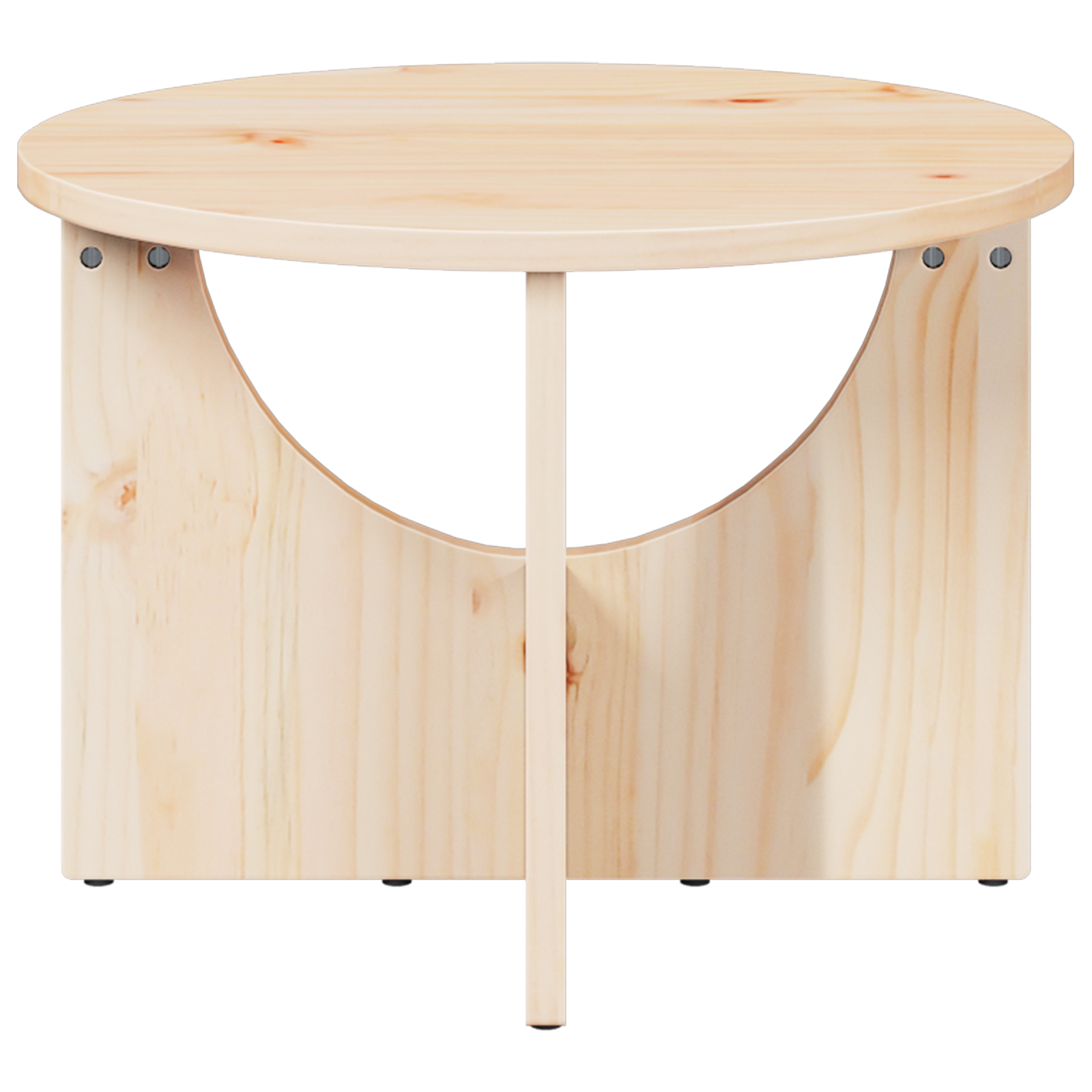 Masă de cafea Natural 50 x 50 x 35 cm Lemn de brad solid GartenMobel Dekor