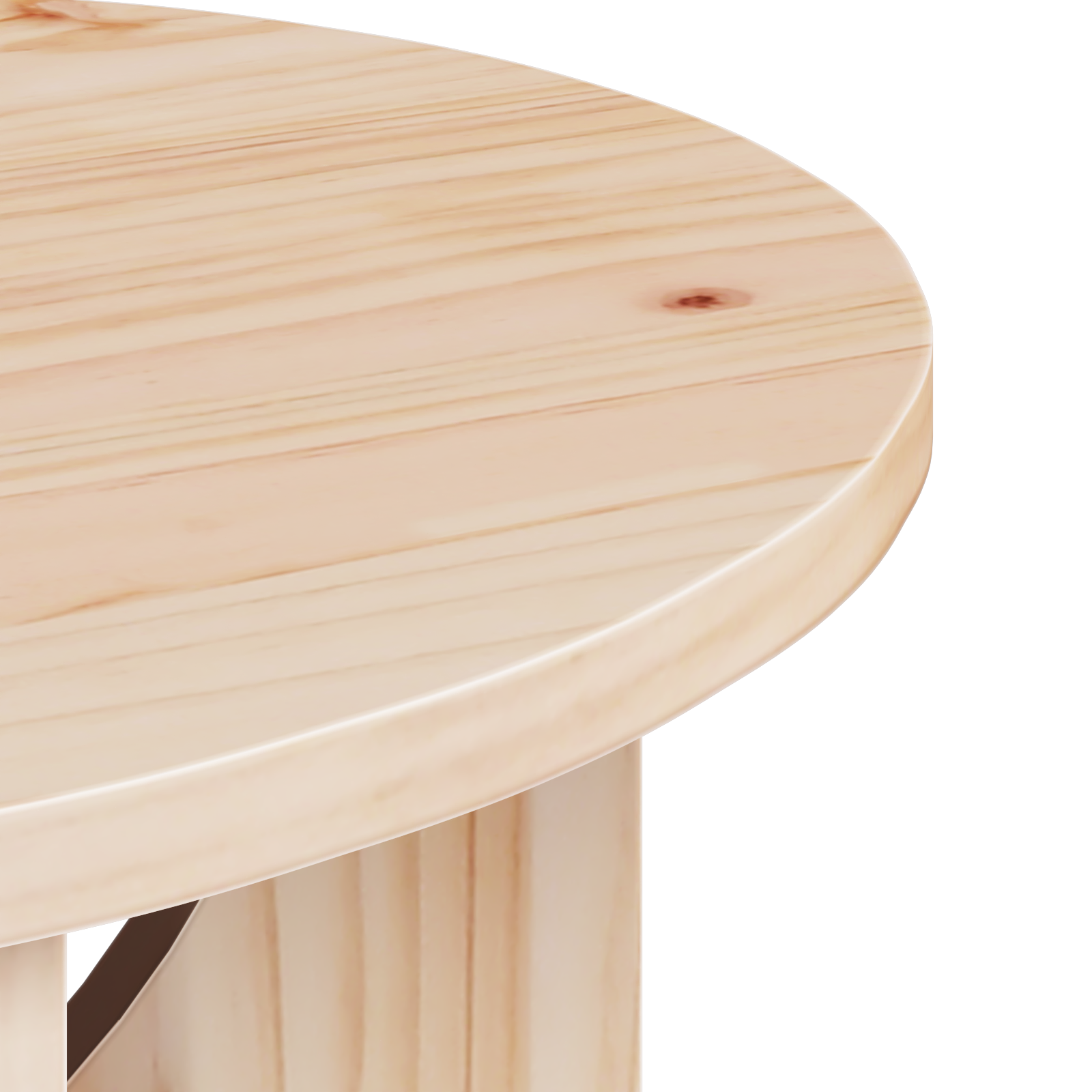 Masă de cafea Natural 50 x 50 x 35 cm Lemn de brad solid GartenMobel Dekor