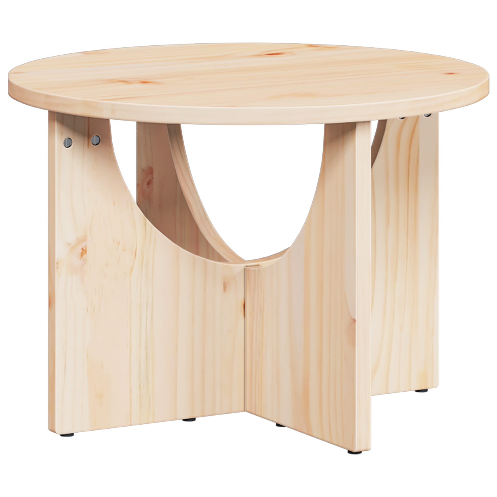 Masă de cafea Natural 50 x 50 x 35 cm Lemn de brad solid GartenMobel Dekor