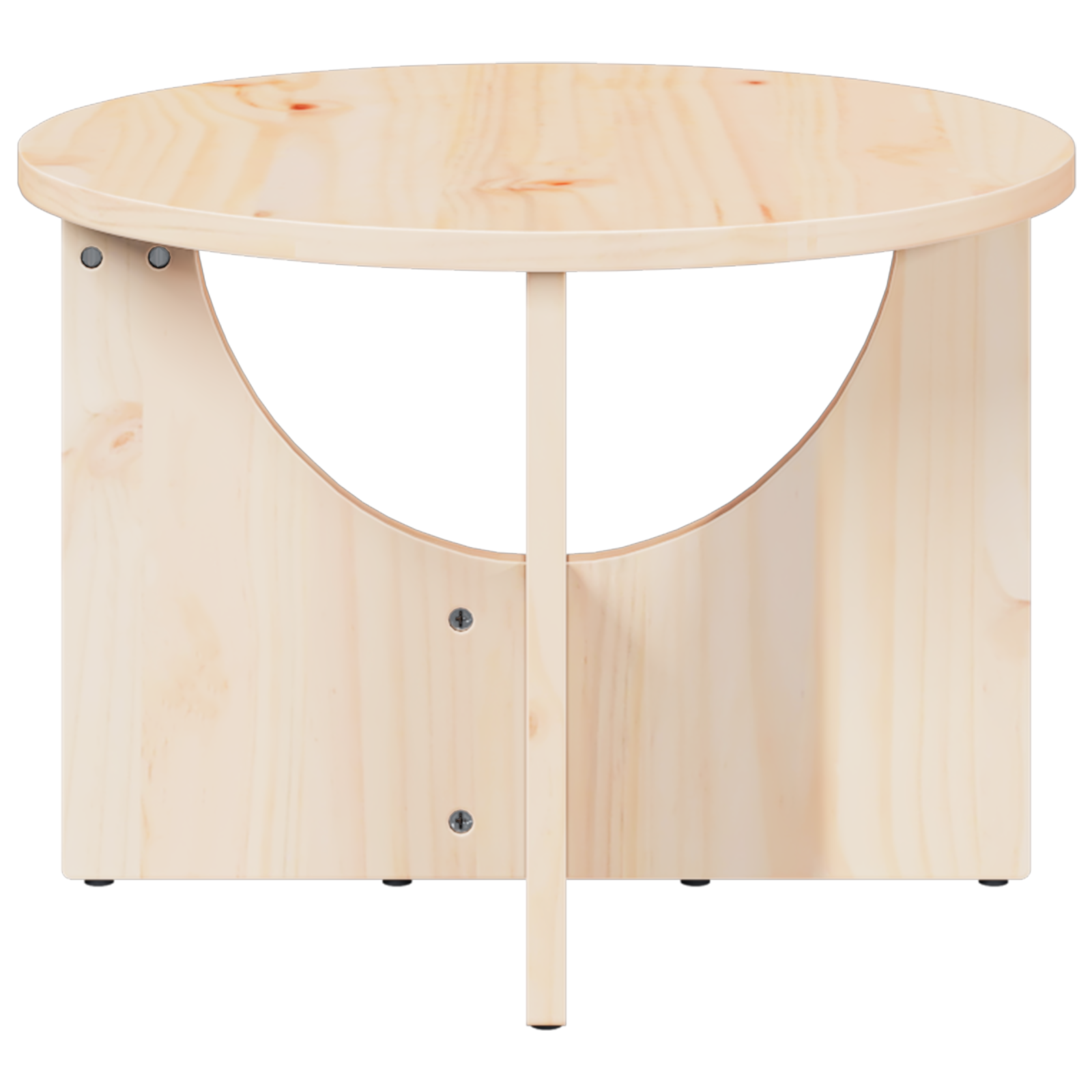 Masă de cafea Natural 50 x 50 x 35 cm Lemn de brad solid GartenMobel Dekor