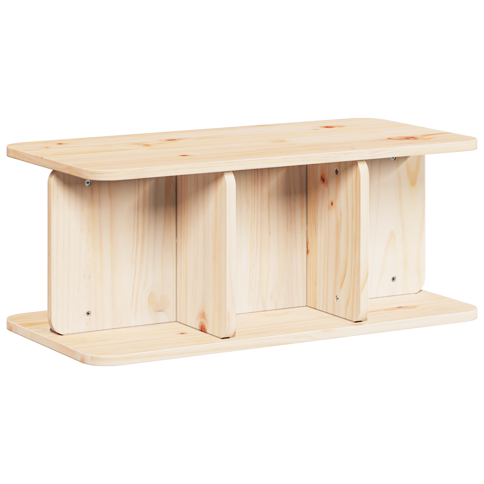 Masă de cafea Natural 80 x 39.5 x 33.5 cm Lemn de brad solid GartenMobel Dekor