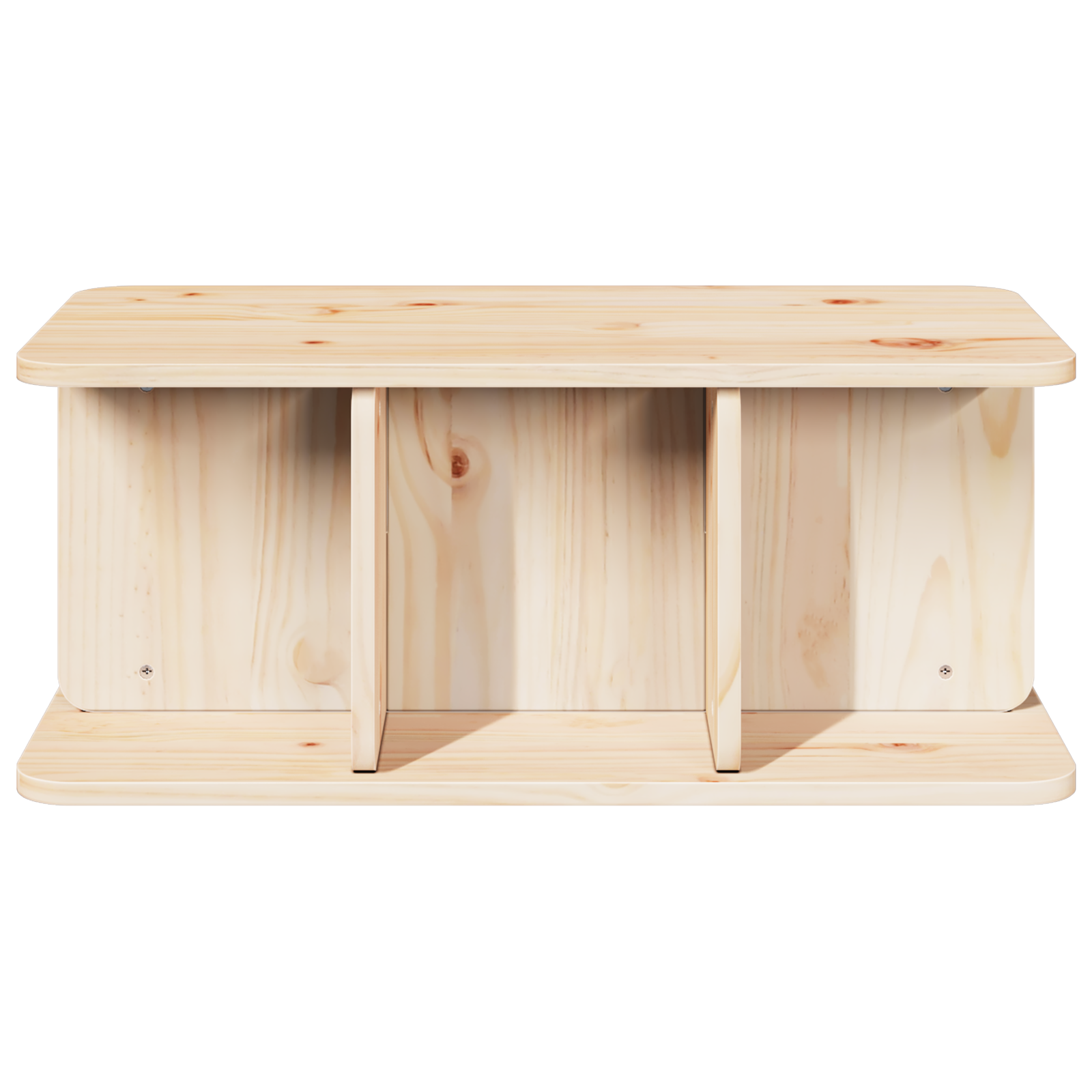 Masă de cafea Natural 80 x 39.5 x 33.5 cm Lemn de brad solid GartenMobel Dekor
