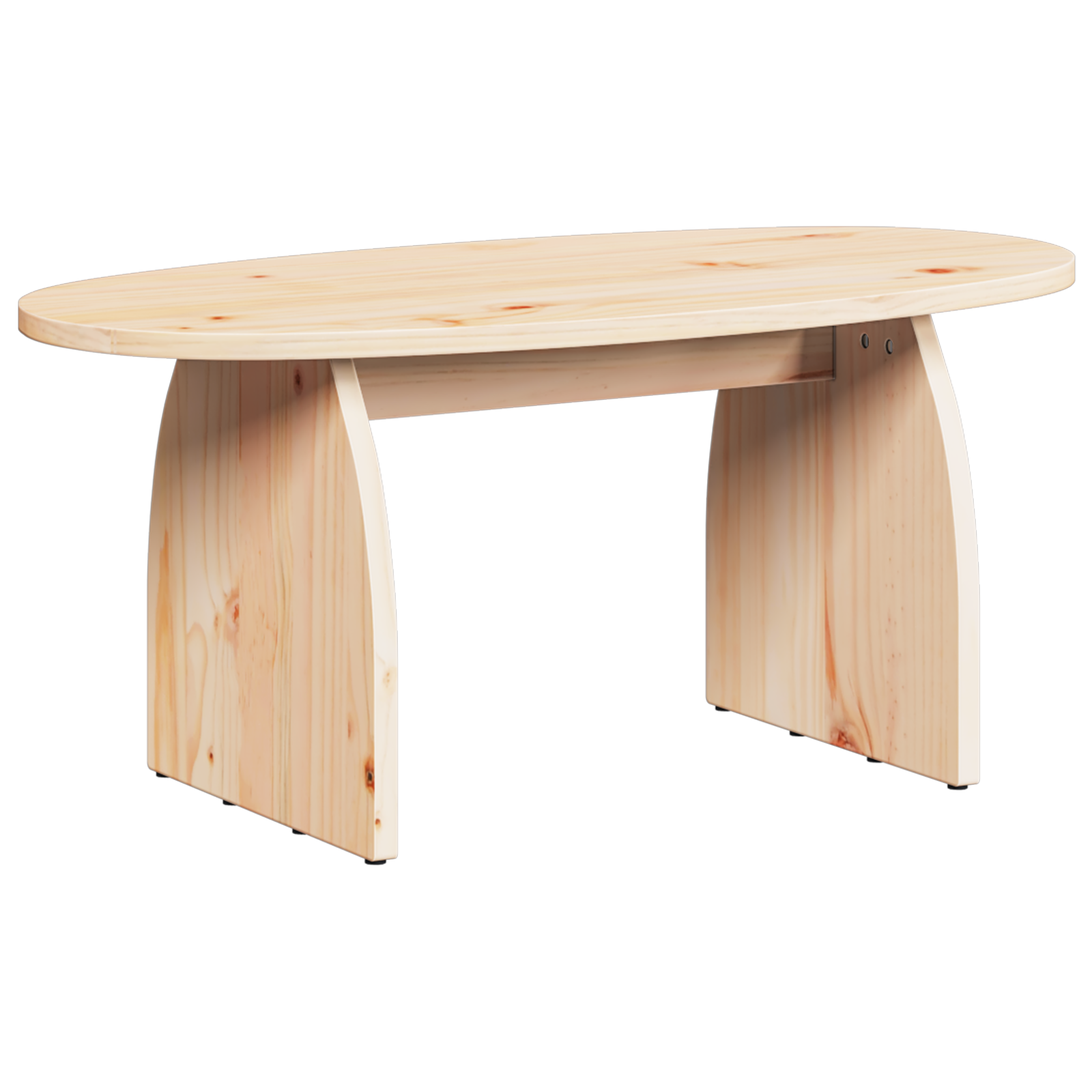 Masă de cafea Natural 80 x 40 x 35 cm Lemn de brad solid GartenMobel Dekor