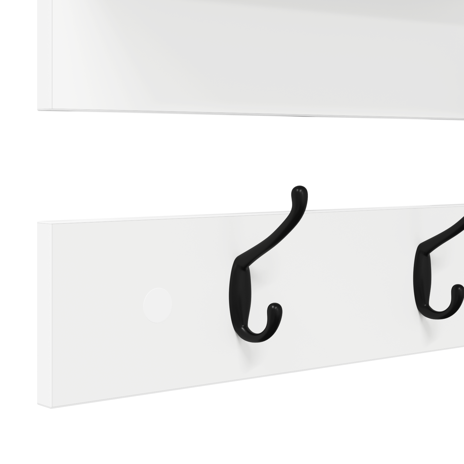 Răcător de paltoane montat pe perete Alb 90 x 15 x 36 cm GartenMobel Dekor