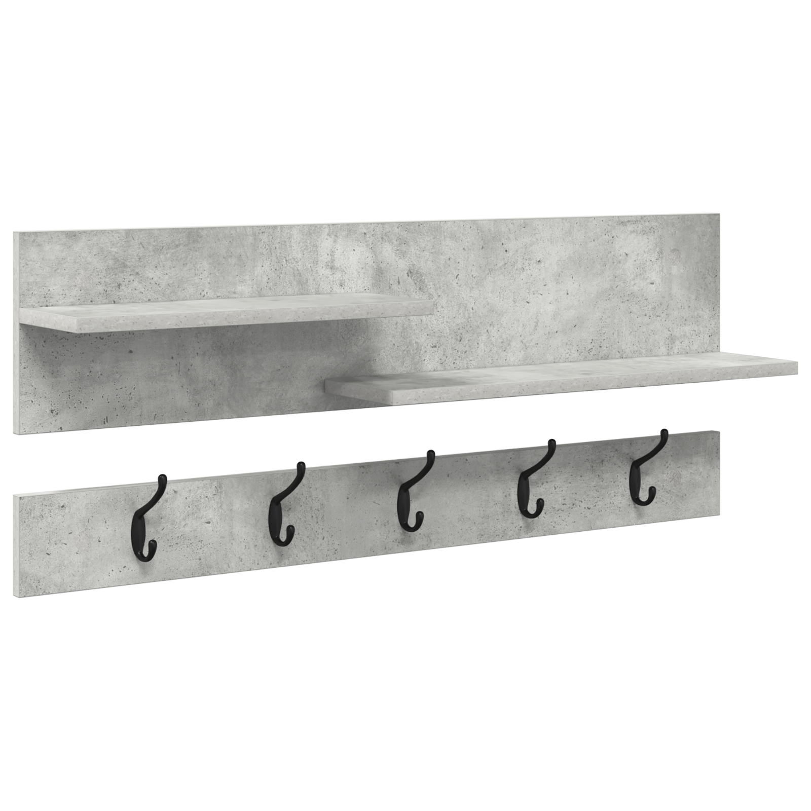 Răcător de paltoane montat pe perete Gri beton 90 x 15 x 36 cm GartenMobel Dekor