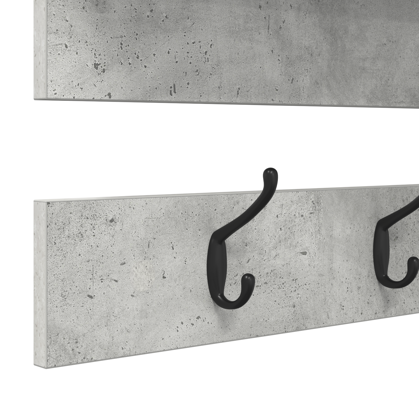 Răcător de paltoane montat pe perete Gri beton 90 x 15 x 36 cm GartenMobel Dekor