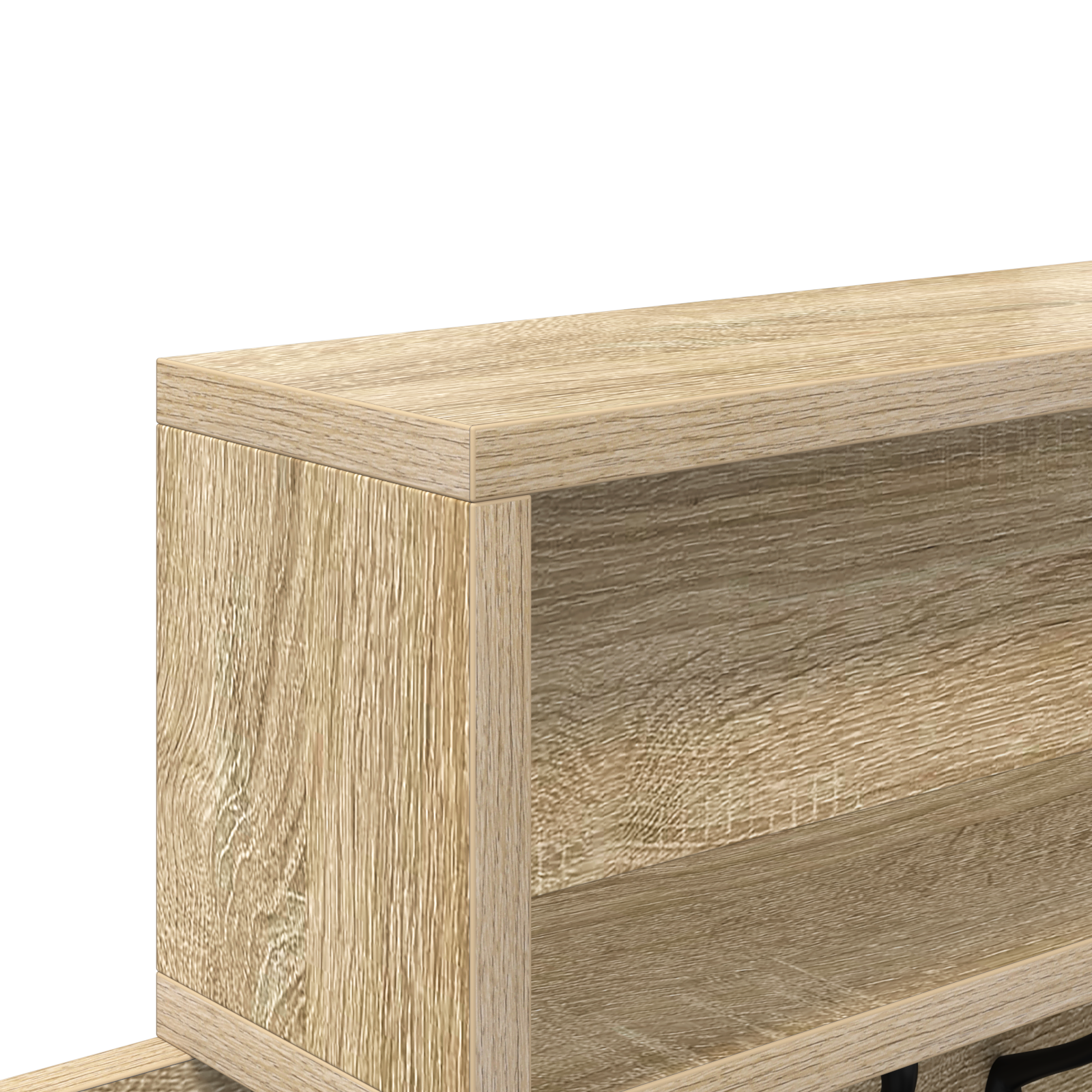 Răcător de paltoane montat pe perete cu raft cu depozitare Sonoma oak GartenMobel Dekor